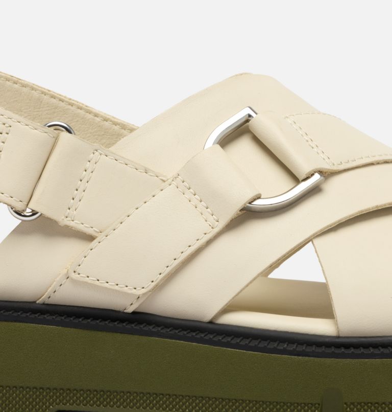 REIN CB Women's Crisscross Sandal, Color: Chalk, Utility Green, image 11