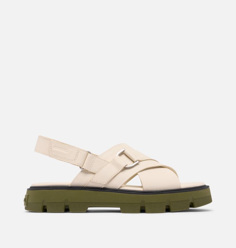 REIN CB Women's Crisscross Sandal, Color: Chalk, Utility Green, image 1