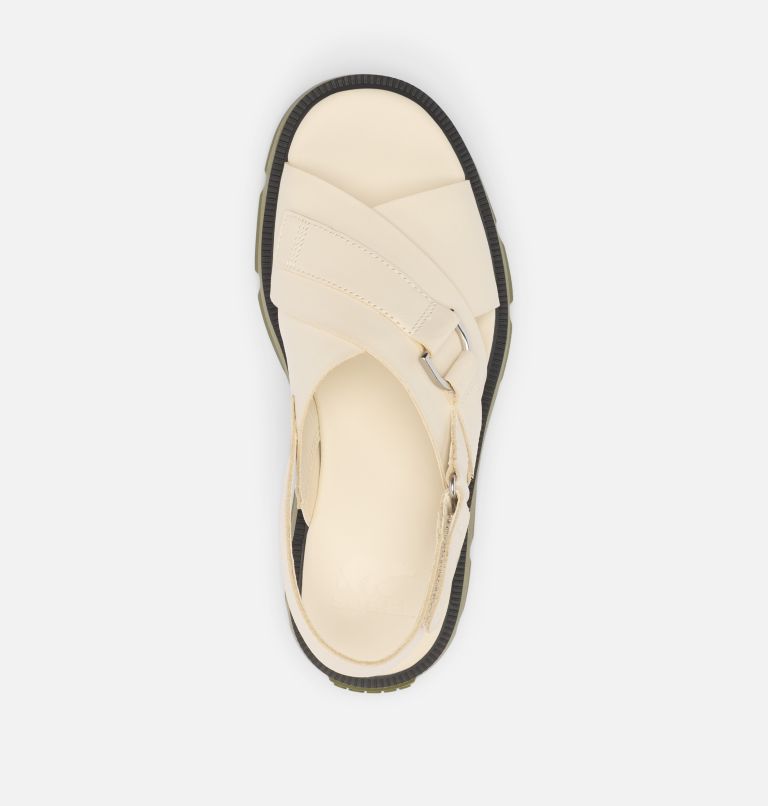 REIN CB Women's Crisscross Sandal, Color: Chalk, Utility Green, image 5