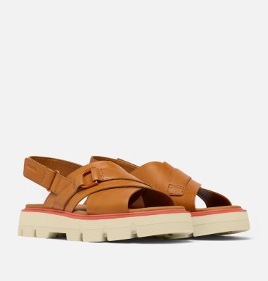 Sandalias REIN CB Crisscross para mujer, Color: Canyon Gold, Bleached Ceramic, image 2