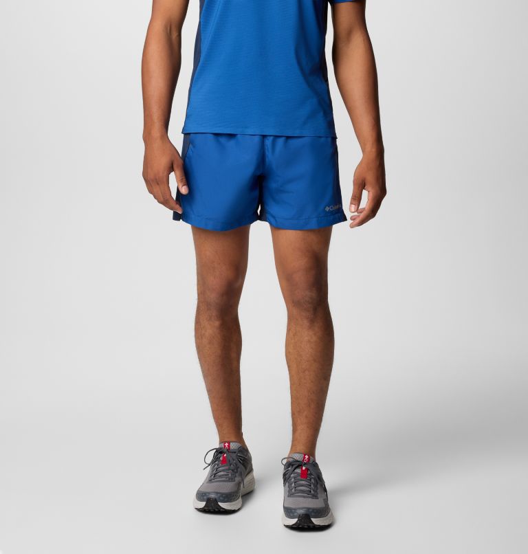 Men's Three Pitch Shorts, Color: Mtn Blue, Coll Navy, image 1