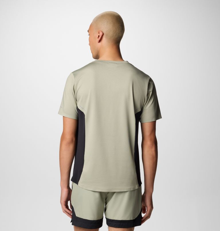 Men's Three Pitch Technical T-Shirt, Color: Safari, Black, image 3
