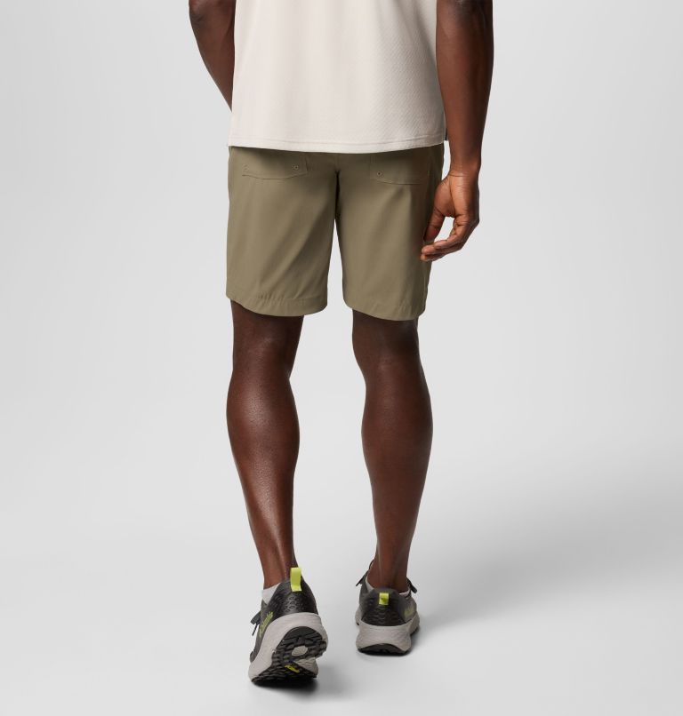 Men's Tech Trail Utility Shorts, Color: Stone Green, image 3