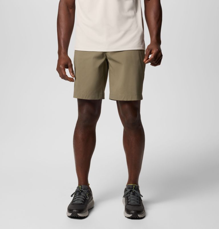 Men's Tech Trail Utility Shorts, Color: Stone Green, image 1