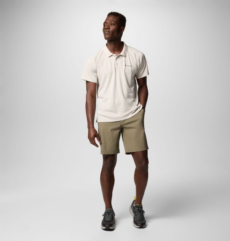 Men's Tech Trail Utility Shorts, Color: Stone Green, image 2