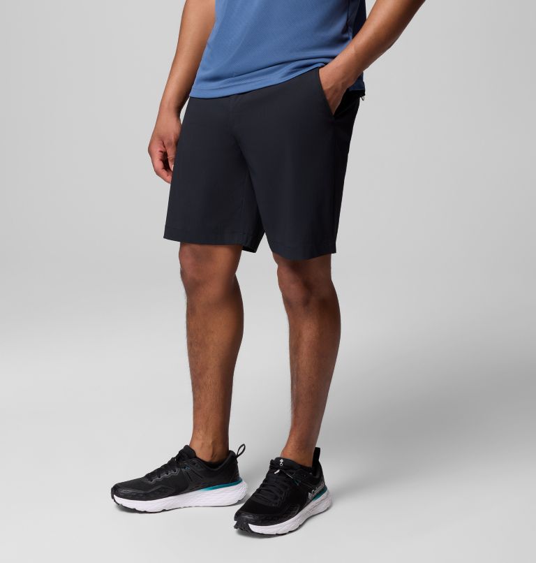 Men's Tech Trail Utility Hiking Shorts, Color: Black, image 4