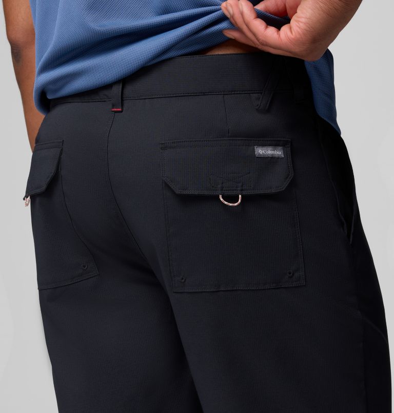 Men's Tech Trail Utility Hiking Shorts, Color: Black, image 6