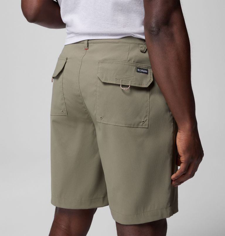 Short de Randonnée Fonctionnel Tech Trail Homme, Color: Stone Green, image 6