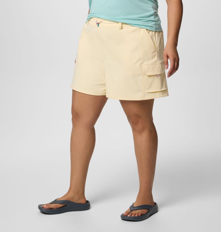 Women's Weekend Rays Water Shorts - Plus Size, Color: Lemon Wash, image 3