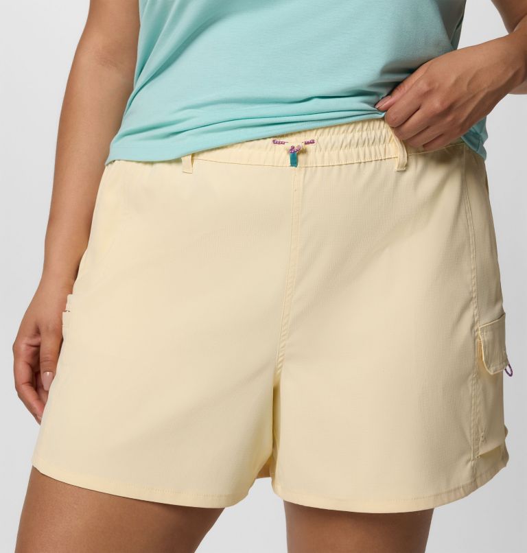 Women's Weekend Rays Water Shorts - Plus Size, Color: Lemon Wash, image 4