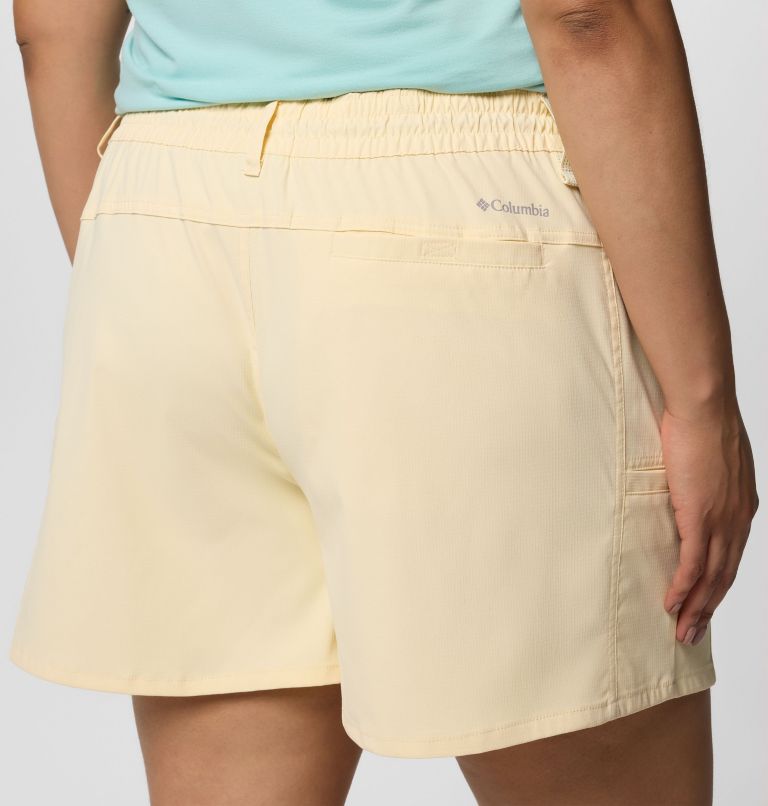 Women's Weekend Rays Water Shorts - Plus Size, Color: Lemon Wash, image 5