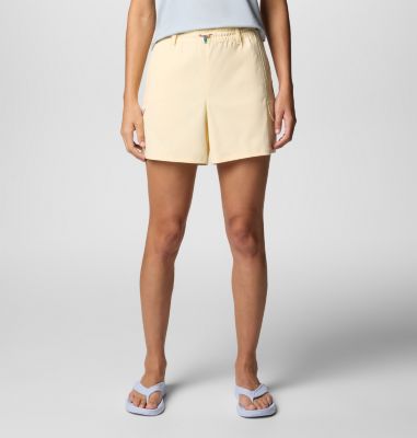 Women's Weekend Rays Boardshorts, Color: Lemon Wash, image 1