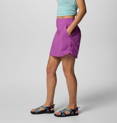 Women's All Seasons Ruched Skort, Color: Razzle, image 3