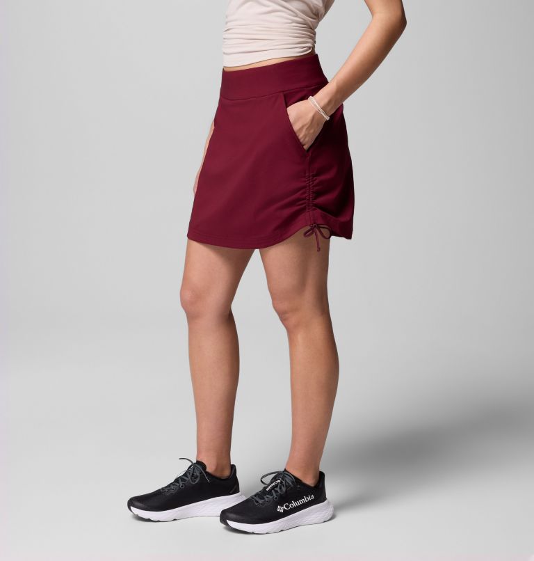 Women's All Seasons Ruched Skort, Color: Rich Wine, image 4