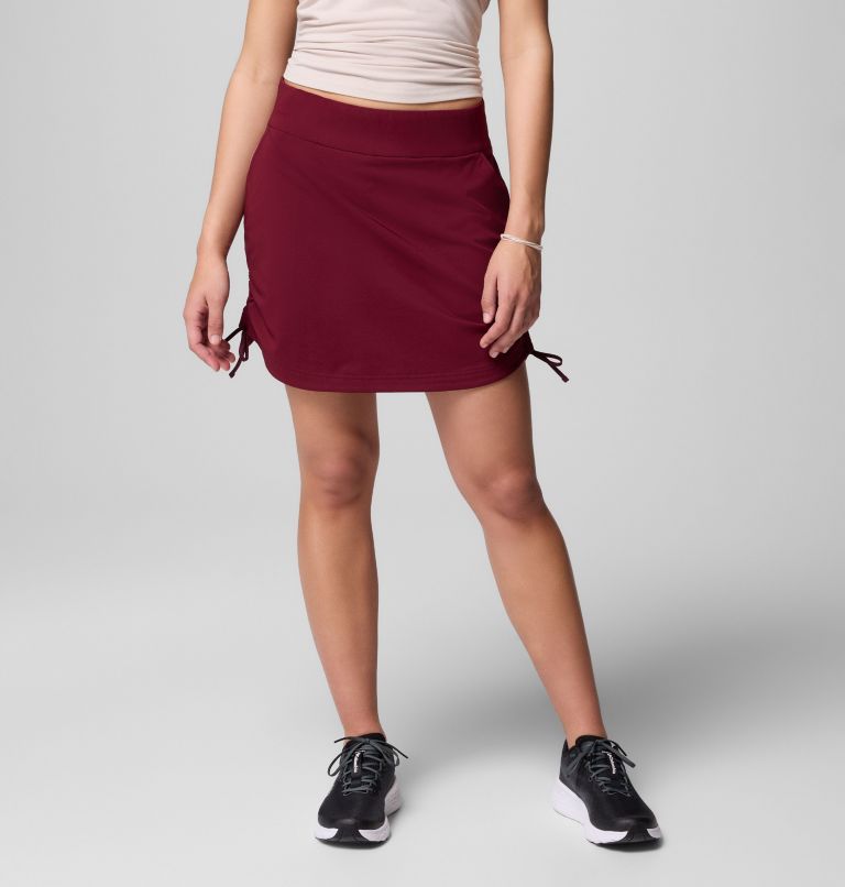 Women's All Seasons Ruched Skort, Color: Rich Wine, image 1