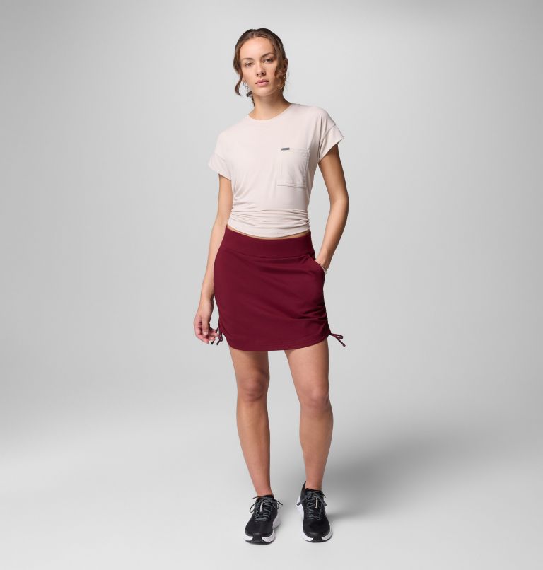 Women's All Seasons Ruched Skort, Color: Rich Wine, image 2