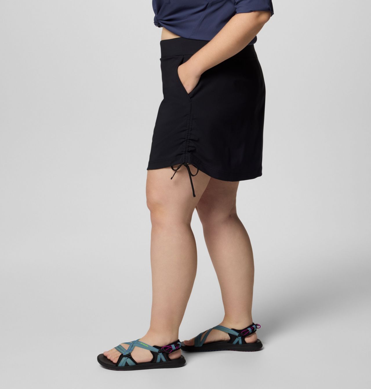 Women's All Seasons™ Ruched Skort - Plus Size | 010 | 1X 3