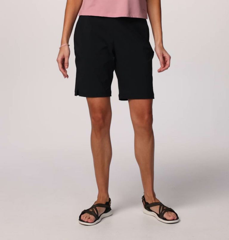 Women's All Seasons Long Shorts, Color: Black