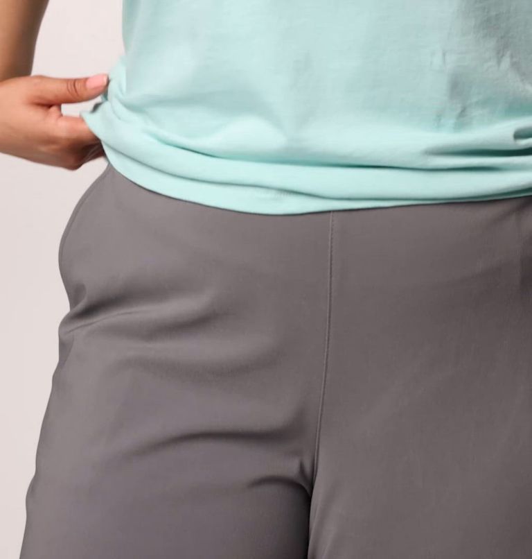 Women's All Seasons Long Shorts - Plus Size, Color: City Grey