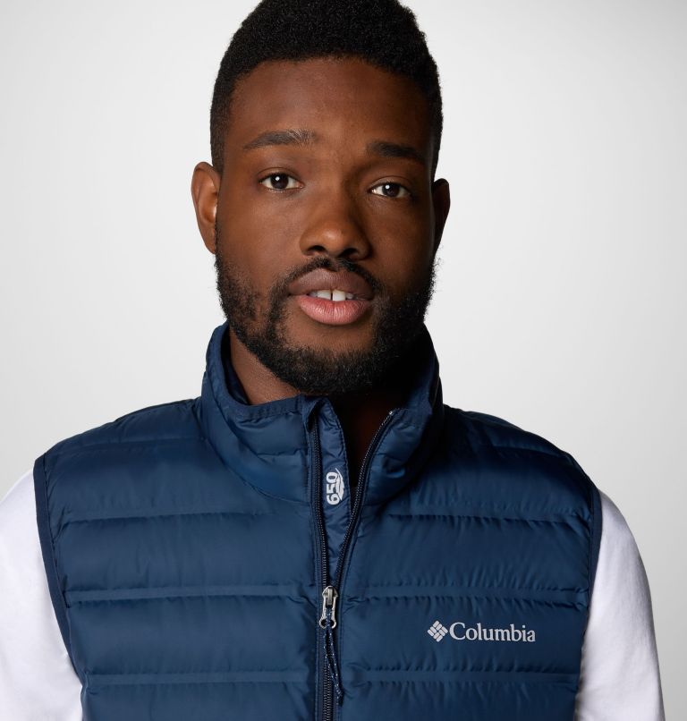 Men's Lake 22 II Down Gilet, Color: Collegiate Navy, image 5
