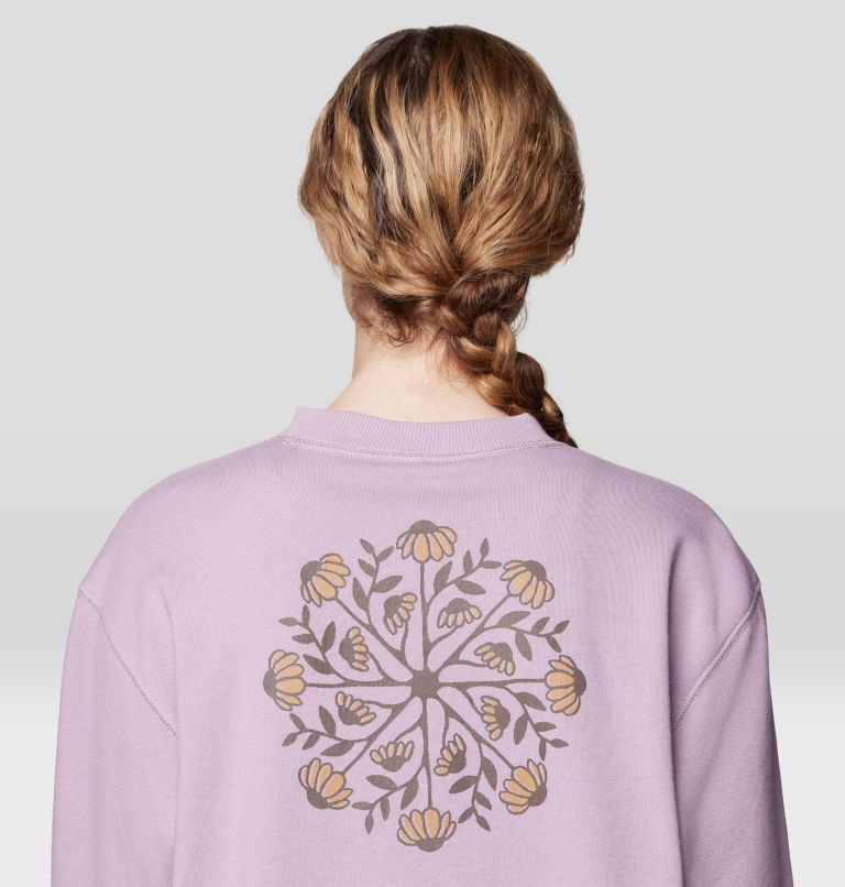 Women's Seek Floral Pullover Crew, Color: Daze, image 5