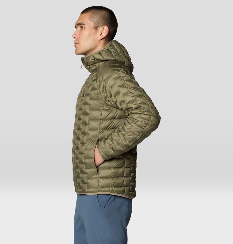 Men's Temescalborz Down Hoody, Color: Stone Green, image 3