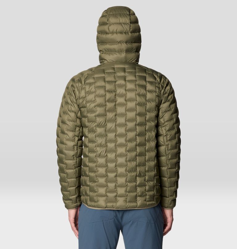 Men's Temescalborz Down Hoody, Color: Stone Green, image 2