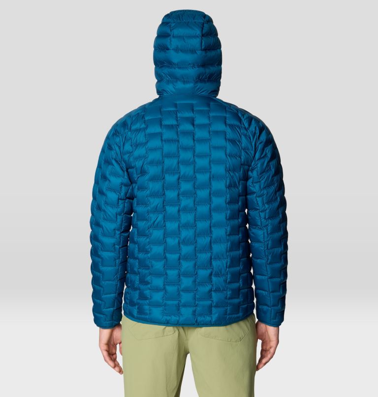 Men's Temescalborz Down Hoody, Color: Dark Caspian, image 2