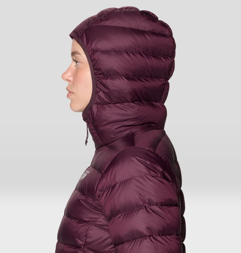 Women's Tiberondack Down Hoody, Color: Blackberry, image 7