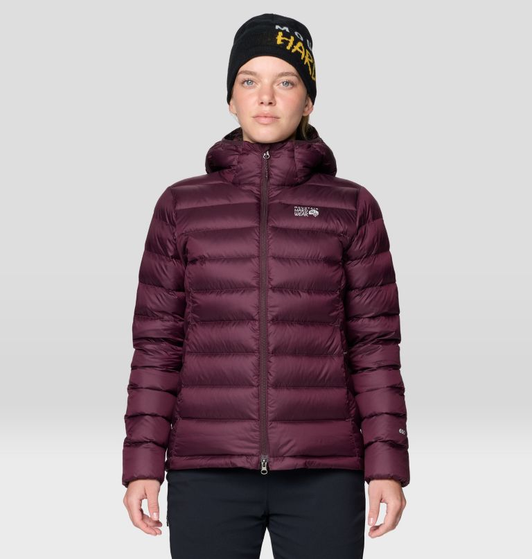 Women's Tiberondack Down Hoody, Color: Blackberry, image 1