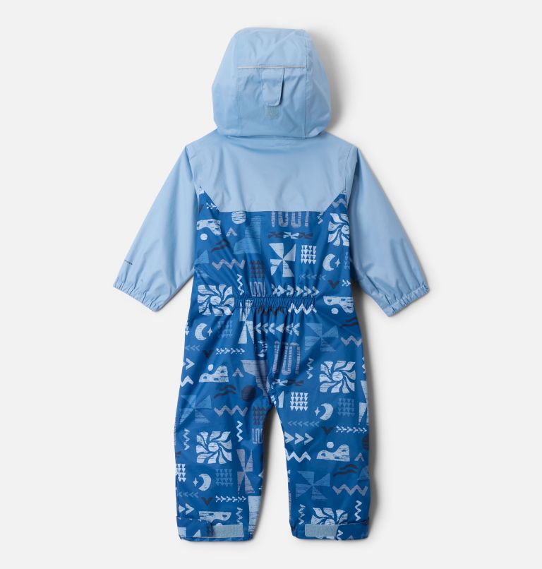 Infant Critter Jitters III Rain Suit, Color: Mountain Blue Outerbounds, Ripple Blue, image 2