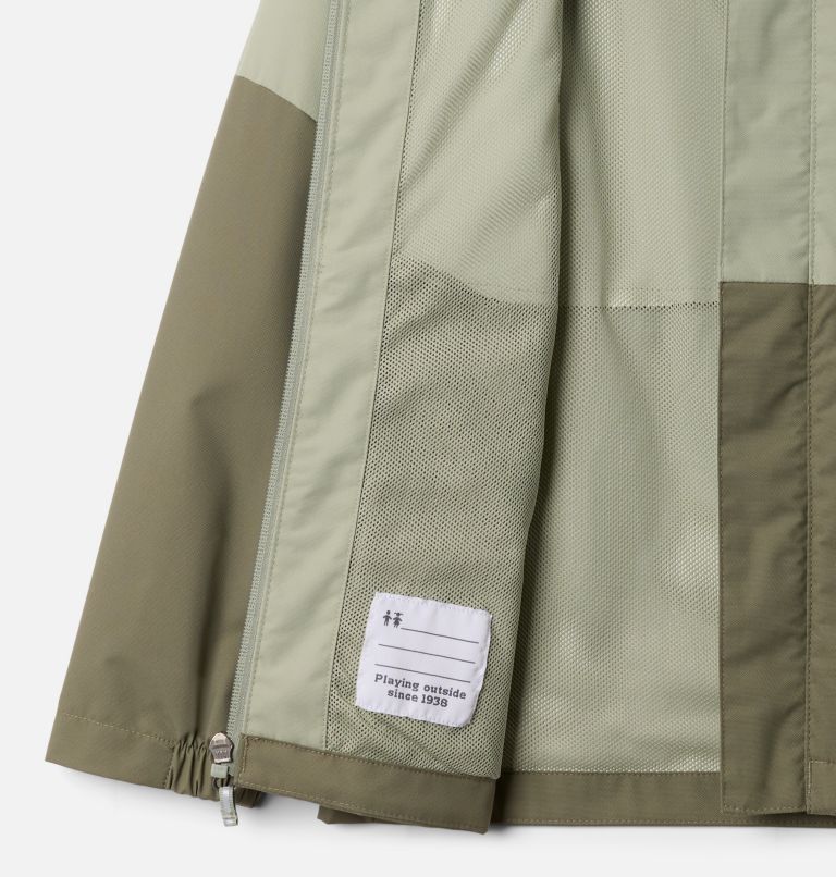 Boys' Hikebound II Jacket, Color: Safari, Stone Green, image 3