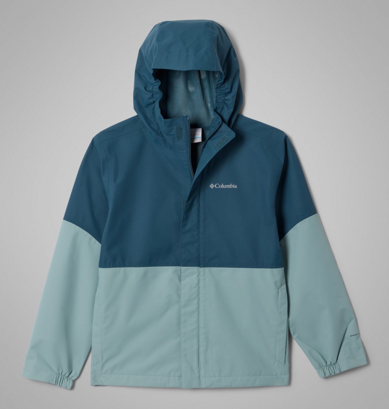 Columbia Hikebound II Giacca Impermeabile Uomo - Omni-Tech, Cappuccio Regolabile, Blu