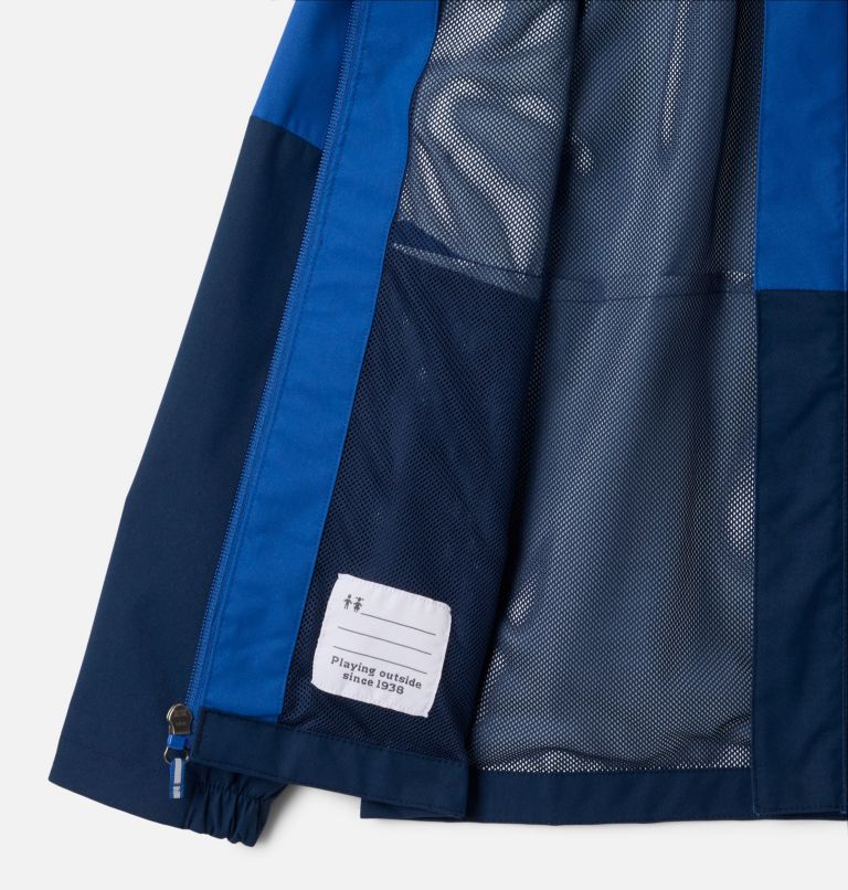 Boys' Hikebound II Jacket, Color: Mountain Blue, Collegiate Navy, image 10