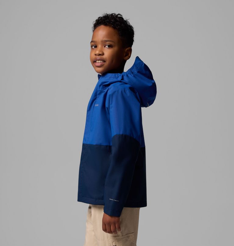 Boys' Hikebound II Jacket, Color: Mountain Blue, Collegiate Navy, image 4