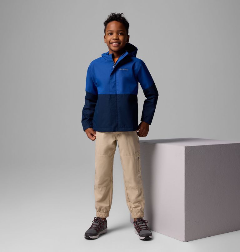 Boys' Hikebound II Jacket, Color: Mountain Blue, Collegiate Navy, image 7