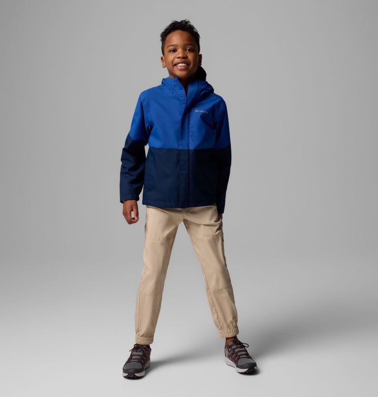 Boys' Hikebound II Jacket, Color: Mountain Blue, Collegiate Navy, image 1