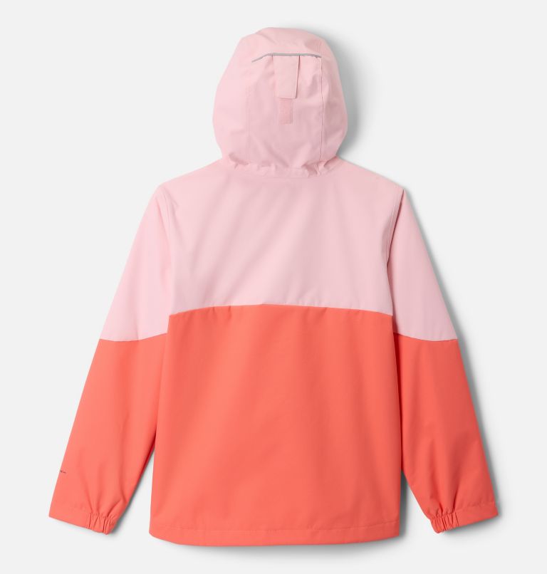 Girls' Hikebound II Jacket, Color: Hot Coral, Satin Pink, image 2