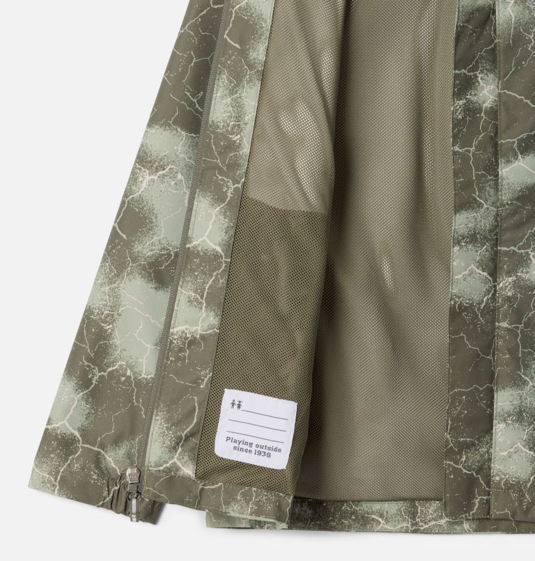 Boys' Hikebound II Printed Jacket, Color: Stone Green Cracked Earth, image 3