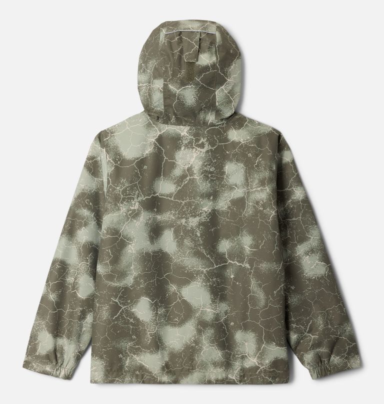 Boys' Hikebound II Printed Jacket, Color: Stone Green Cracked Earth, image 2