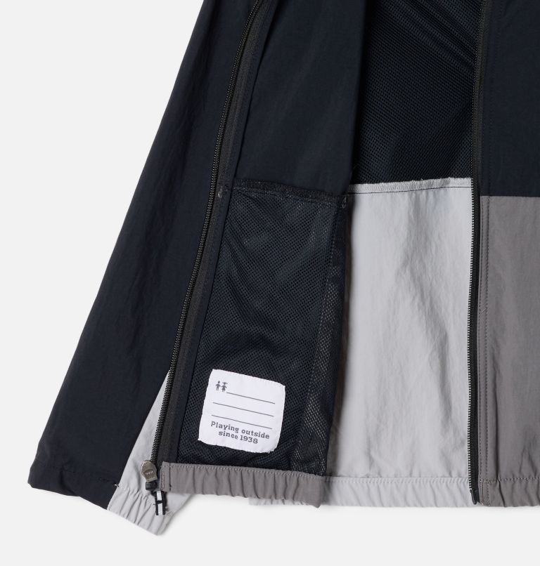 Boys' Tabor Trail Hooded Windbreaker, Color: Black, Columbia Grey, City Grey, image 3