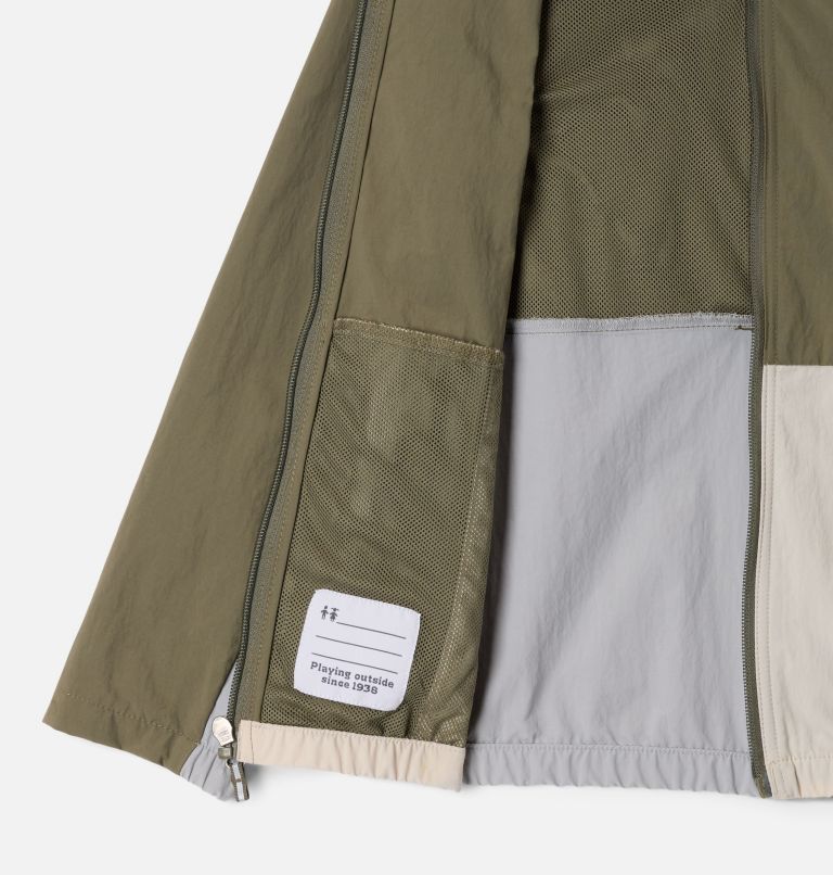 Boys' Tabor Trail Hooded Windbreaker, Color: Stone Green, Columbia Grey, Dark Stone, image 3