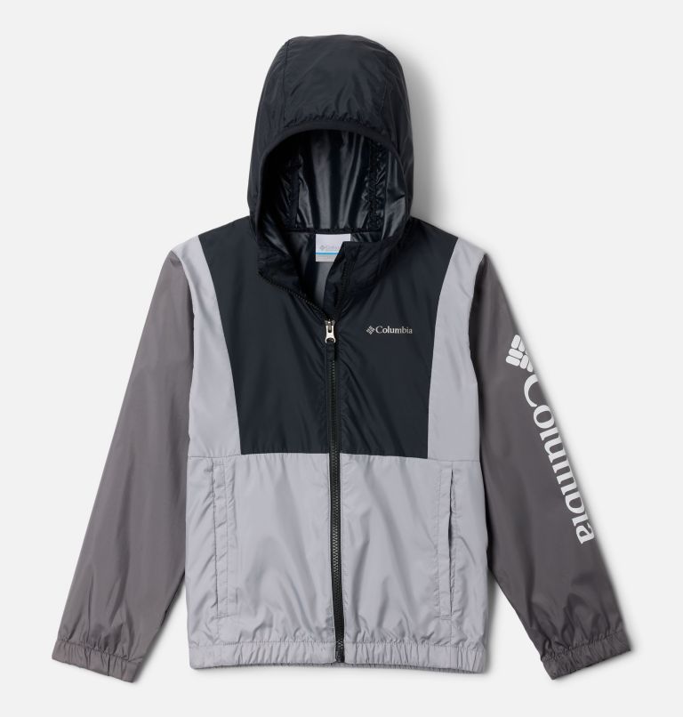 Lily Basin II Windbreaker mit Kapuze für Mädchen, Color: Black, City Grey, Columbia Grey, image 1