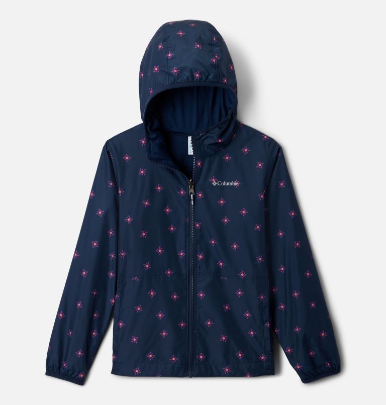 Kids' Pixel Grabber II Reversible Jacket, Color: Collegiate Navy Sundot, image 1