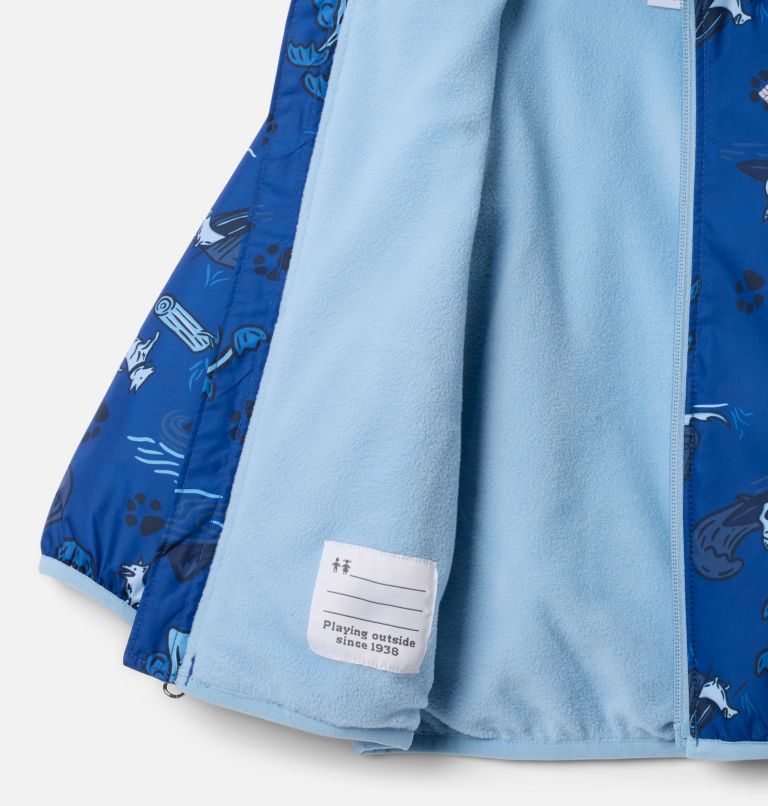 Toddler Mini Pixel Grabber III Wind Jacket, Color: Mountain Blue Trail Tails, image 3