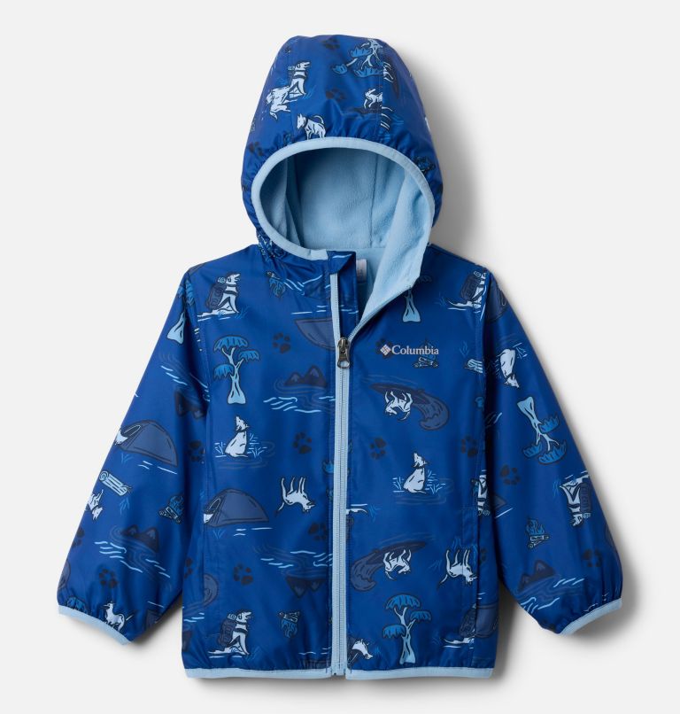 Toddler Mini Pixel Grabber III Wind Jacket, Color: Mountain Blue Trail Tails, image 1