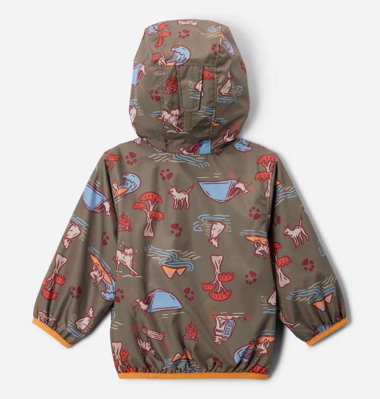 Infant Mini Pixel Grabber III Wind Jacket, Color: Stone Green Trail Tails, image 2