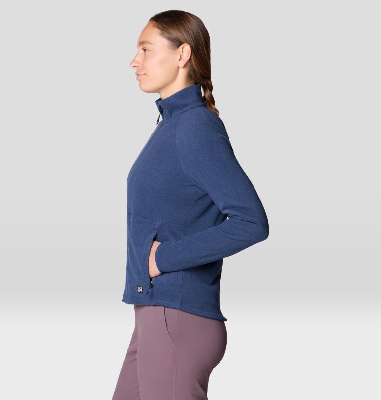 Women's Oakoram Fleece Full Zip, Color: Outer Dark Heather, image 3