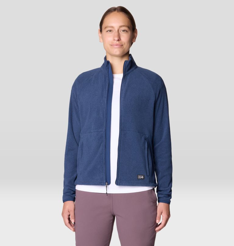 Women's Oakoram Fleece Full Zip, Color: Outer Dark Heather, image 4