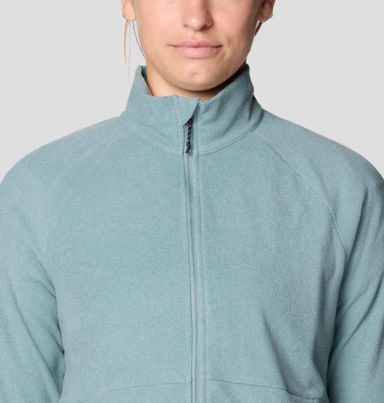 Women's Oakoram Fleece Full Zip, Color: Blue Sage Heather, image 4